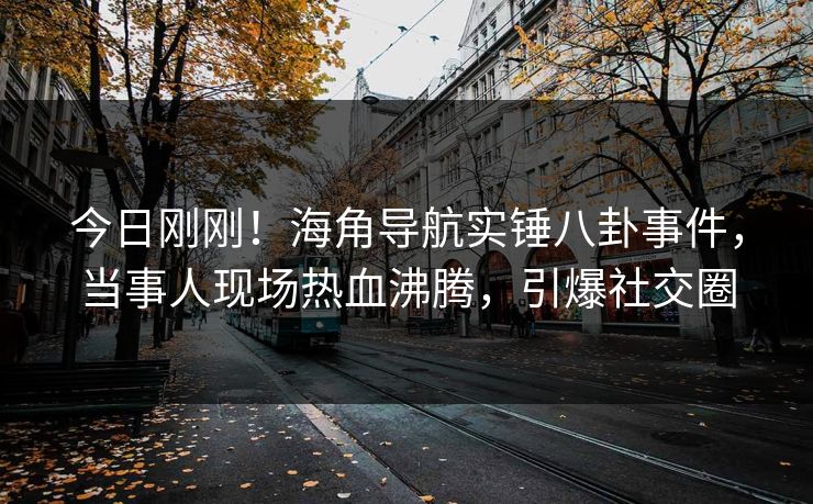 今日刚刚！海角导航实锤八卦事件，当事人现场热血沸腾，引爆社交圈
