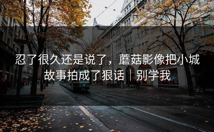 忍了很久还是说了，蘑菇影像把小城故事拍成了狠话｜别学我